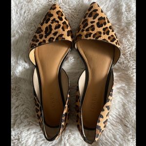 J Crew Zoe Calf Hair D’Orsay Flats